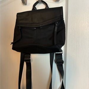 Botkier Black Leather Accent Backpack